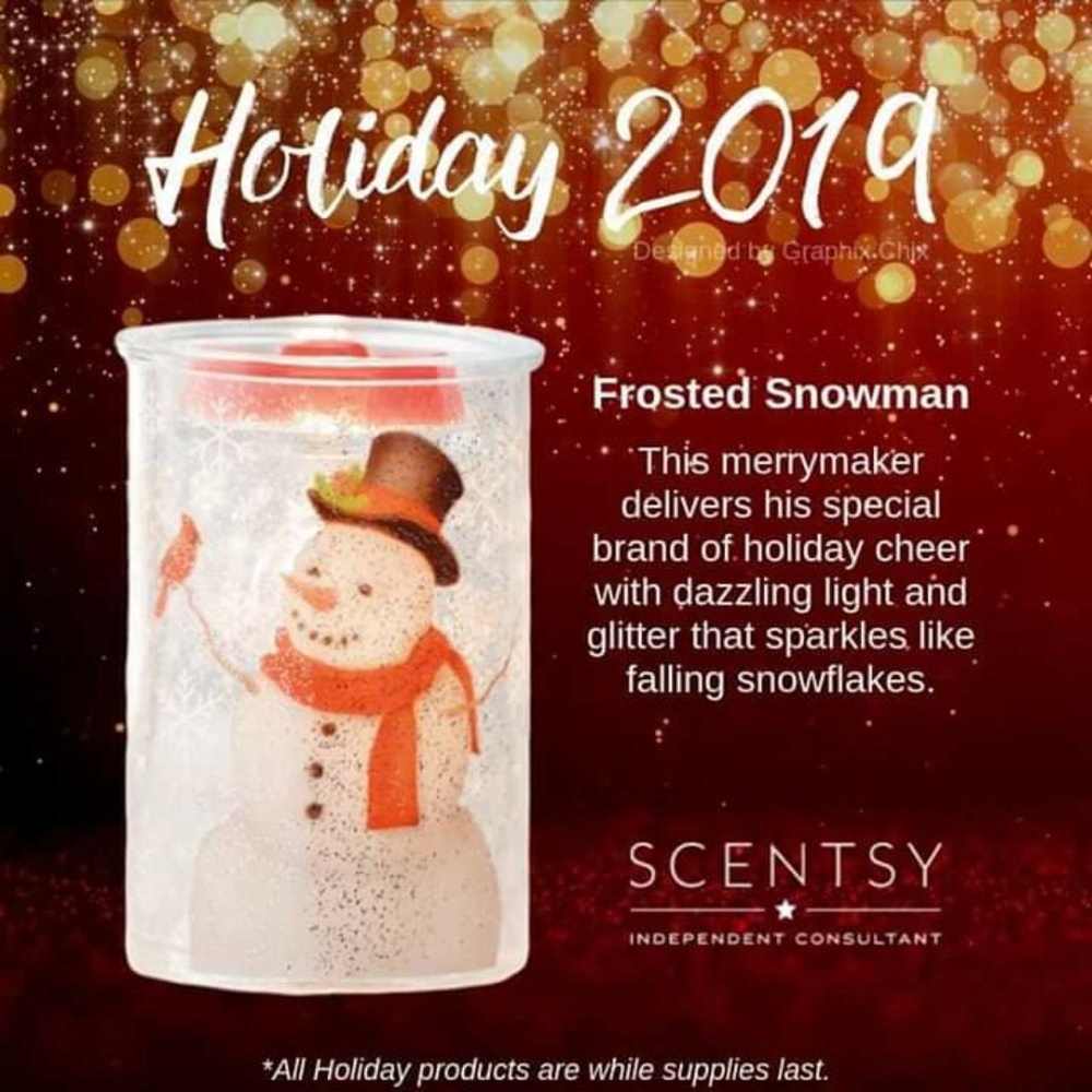 Scentsy the snowman warmer